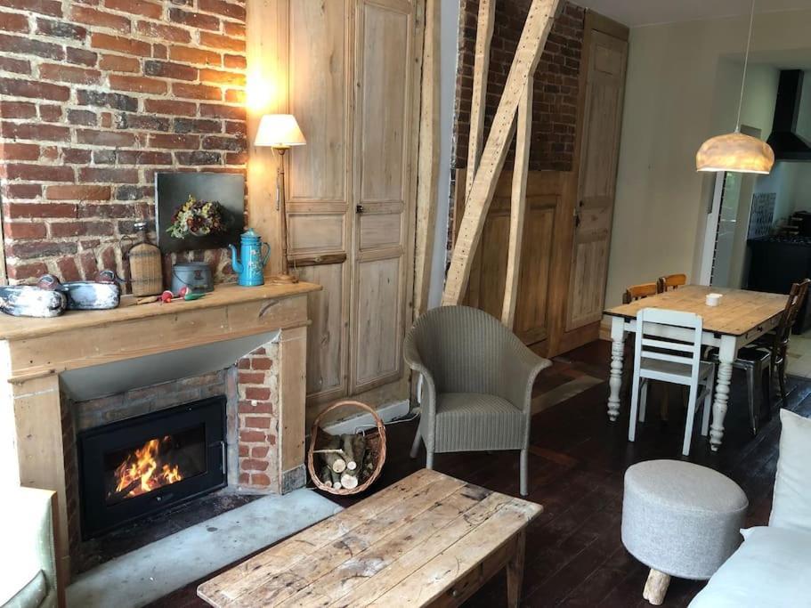 Chez Madeleine, Maison De Charme A Montreuil /Mer Villa Eksteriør bilde