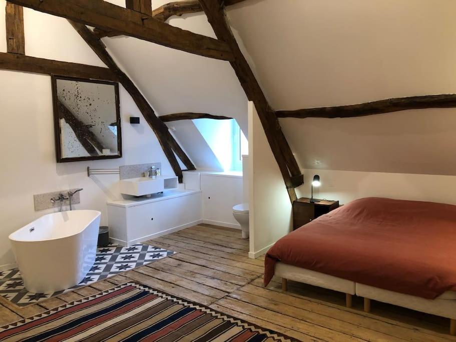 Chez Madeleine, Maison De Charme A Montreuil /Mer Villa Eksteriør bilde
